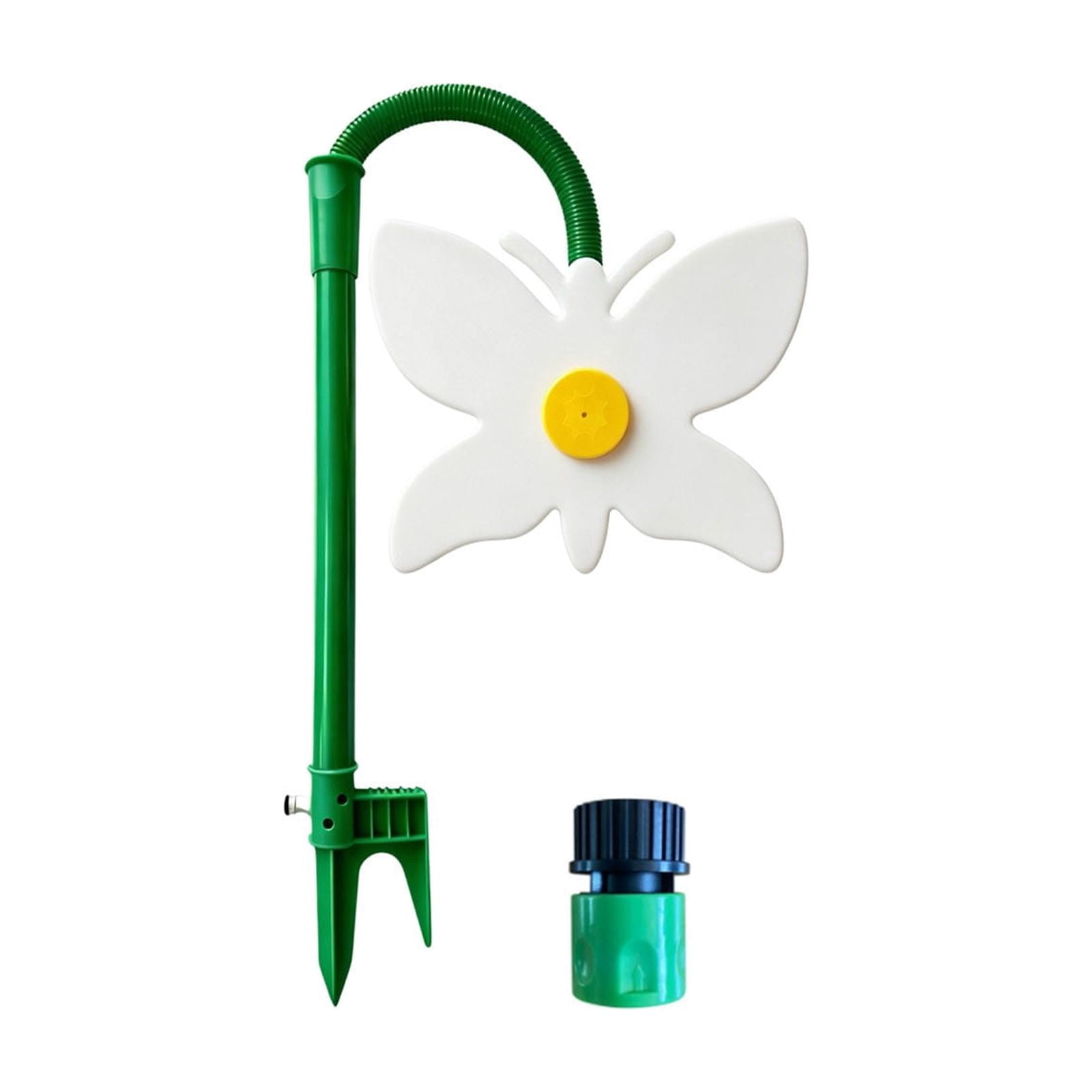 Butterfly Oscillating Garden Sprinkler – Fun Rotating Water Sprayer For Lawn Irrigation & Outdoor Play(White-106X28Cm)