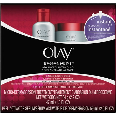Olay Regenerist Microdermabrasion & Peel System Microdermabrasion Facial Treatment 1 Kit