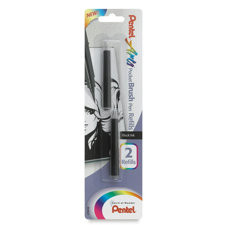 Pentel Pocket Brush with 2 Refills