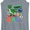 thumbnail image 3 of Disney - Toy Story - Rex This Is How I Roll - Women's Racerback Tank Top, 3 of 5