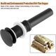 thumbnail image 5 of Pop Up Drain Stopper Un-slotted Basin Sink Tap Push Pop Up Click Waste Plug Drain Stopper, 5 of 5