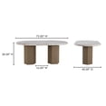 thumbnail image 5 of Moe's Home Collection Sartoria Dining Table Stone Beige, 5 of 6