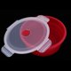 thumbnail image 4 of De Almacenamiento De Alimentos Plegables Con Tapa Hermética, Contenedor De Almacenamiento Plegable De Silicona Para Acampar Picnic, Micro rojo DYNWAVEMX Cuencos de camping plegables, 4 of 8