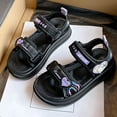 thumbnail image 6 of Girls' Sandals, Open Toed Princess Flat Sandals, Summer Beach Soft Soled Sandals, Children/Toddlers, 6 of 6