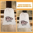 thumbnail image 3 of PAMINGONO 2Pcs 14.9X11Inch Linen Bread Bag for Reusable Food Storage and Home Use, 3 of 8