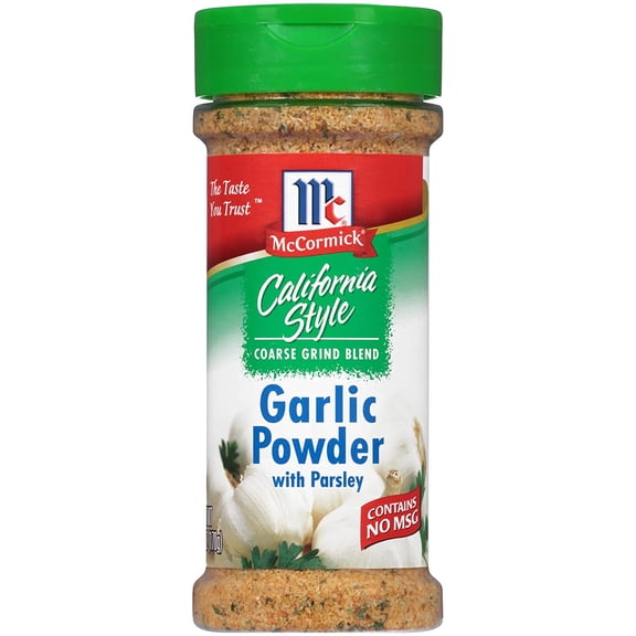 McCormick California Style Garlic Powder MDA05 With Parsley Coarse Grind Blend, 6 oz