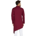 thumbnail image 2 of Men Kurta Pajama Set Bollywood Designer Cotton Kurta Pyjama Set XS-5XL Maroon, 2 of 5