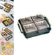 thumbnail image 5 of de secas Bandeja de refrigerios dividida con tapa Divisor extraíble Platos de secas Bandeja para servir condimentos y , 4 compartimentos Macarena bandeja de golosinas, 5 of 8
