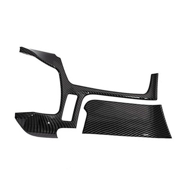 Accesorios para automóvil shaofei ABS Cromado Panel de cambio de marchas Consola central Cubierta Marco embellecedor Coche S Negro