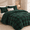 Buffalo Green-King, variant on Flannel Ginghamforter Set King 3 Tan Bedding