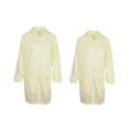 thumbnail image 1 of Chaqueta antiestática ESD de 2 piezas, cuello con solapa con muesca XXXL, 1 of 8