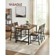 thumbnail image 1 of VASAGLE Juego de 2 Sillas de Comedor, Taburetes de Cocina, Estilo Industrial, para Comedor, Salón, Cocina, Marco de Acero, Marrón Rústico y Negro, 1 of 5