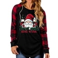 thumbnail image 5 of ClodeEU Womens Sweatshirt With Christmas Graphic ,Casual Loose Long Sleeve Pullover Tops Red 4,Womens Plus L, 5 of 9