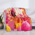 thumbnail image 4 of Throw Blanket for Couch - Digital Nomad Pink Landscape Soft Comfy Lightweight Cozy Warm Throw Blanket, Fuzzy Plush Flannel Blanket & Throws for Sofa and Bed All Season, 4 of 8