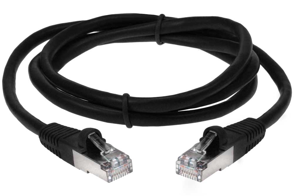 SF Cable Cat5e Shielded (STP) Ethernet Cable, 200 feet - Black - image 1 of 4
