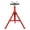 Red, variant on Amkui Pipe Stand, Height Adjustable, Portable Jack Stand with Folding Legs, Steel Multi-Purpose Jack for Pipe Cutting/ Welding Projects in Automotive Manufacturing/ Construction Projects, 1/2 Set