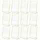 thumbnail image 4 of 24 Piezas de Soporte para Letreros de Acrílico, de Fotos Dorado de Doble Cara con Soporte Vertical, Soporte para Números de Mesa de Boda, Soporte para Menú, 4 of 5