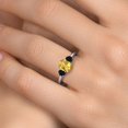 thumbnail image 4 of Gem Stone King 1.74 Ct Oval Yellow Citrine Black Onyx 925 Sterling Silver Ring, 4 of 6