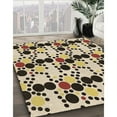 thumbnail image 3 of Ahgly Company Tapis d'Intérieur Lavables en Machine, Ronds, Transitionnels Kakis, Ronds de 3', 3 of 7