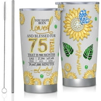 75th Birthday Gifts for Women, Gifts for 75 Year Old Woman Tumbler 20oz, 75th Birthday Decorations Women, 75th Birthday Mugs, 75 Year Old Birthday Gifts for Women, 75th Birthday Gifts Ideas for Mom