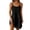 Black, variant on SMihono Cotton Nightgowns for Women Sleeveless Racerback Night Gown Spaghetti Strap Sleep Dress Chemise Sleepwear Green XL