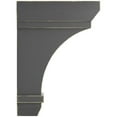 thumbnail image 3 of 2 1/4"W x 5"D x 7"H Stockport Wood Vintage Decor Bracket, Black, 3 of 6