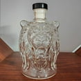 thumbnail image 4 of BingTong Whiskey Bottle Lion's Head Novelty Glass Wine Decanter 3D Engraved Animal Liquor Dispenser Hand-Blown Unique Home Bar Gift Decor Container For Men Whiskey Lovers Collectors Lion, 4 of 9