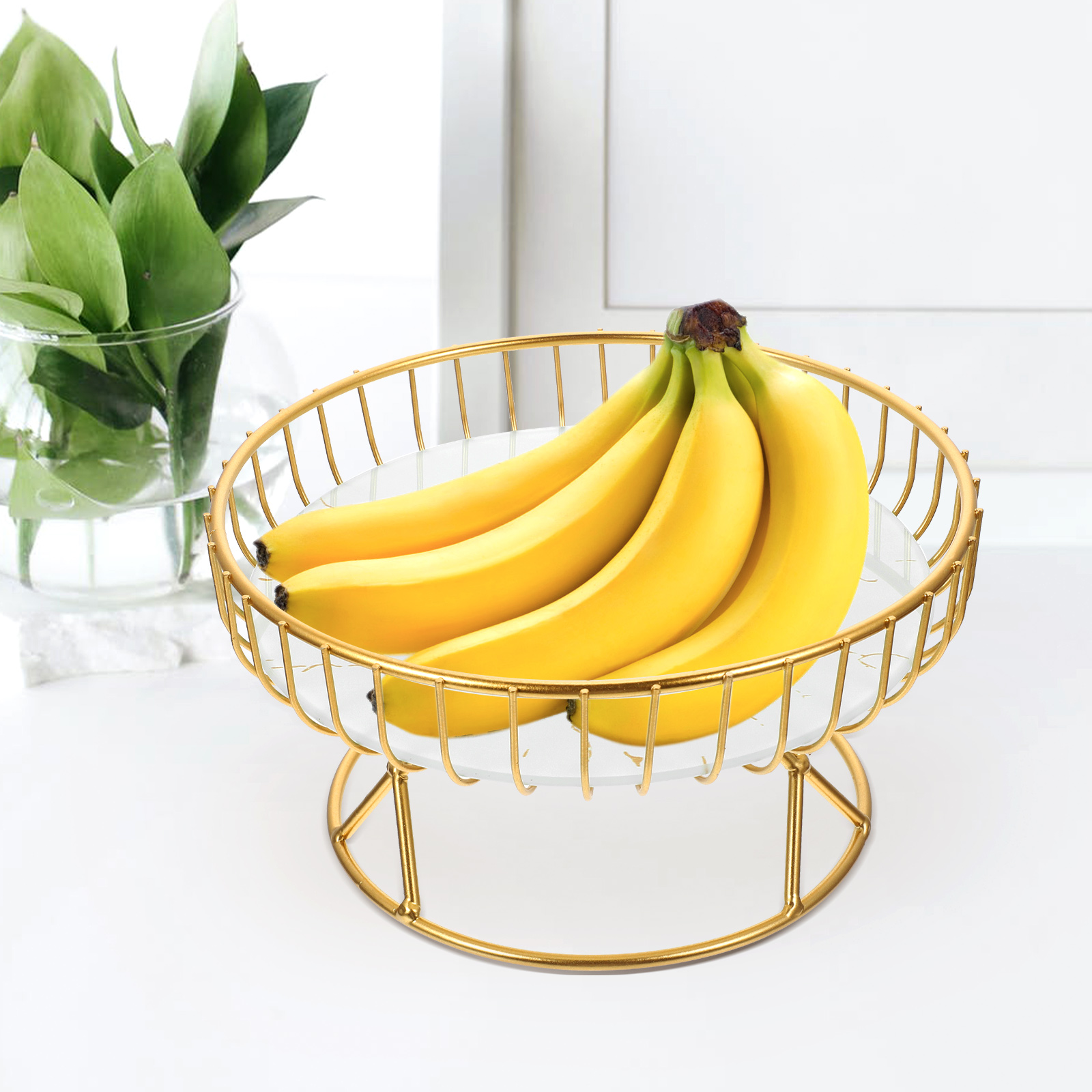 HINTRMENT Basket Tray Multi-Functional Basket Metal 1Pcs