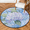 Multicolour 4, variant on CURLYOOT Round Rug 3ft Hydrangea Blue Area Rug, Washable Circle Mat Non Slip Floor Carpet Mat, Soft Indoor Rugs for Entryway Living Room Dining Room Bedroom