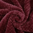 thumbnail image 4 of PiccoCasa Soft Microfiber Plush Flannel Blanket Luxury Bed Blanket, Burgundy Pet (30"x40"), 4 of 6