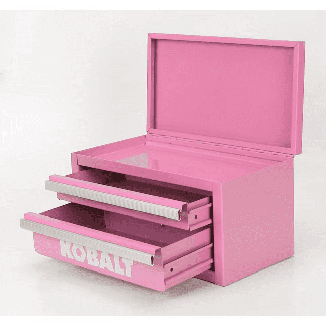 Kobalt Mini 2-Drawer Pink Steel Tool Box