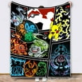 thumbnail image 3 of Pokemon Soft Warm Super Cozy Lightweight Fashion Funny Bedding Fleece Throw Blanket for Couch Sofa Bed Home Living Room Bedroom Gift for Women Men Boys Girls Teens, 3 of 16