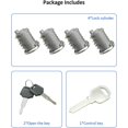 thumbnail image 4 of shiyou-4 Pack Lock Cores Fits for Yakima SKS Car Rack System Components, Replacement for SKS Lock Cores, Universal for Lockable Accessories, 4 of 4