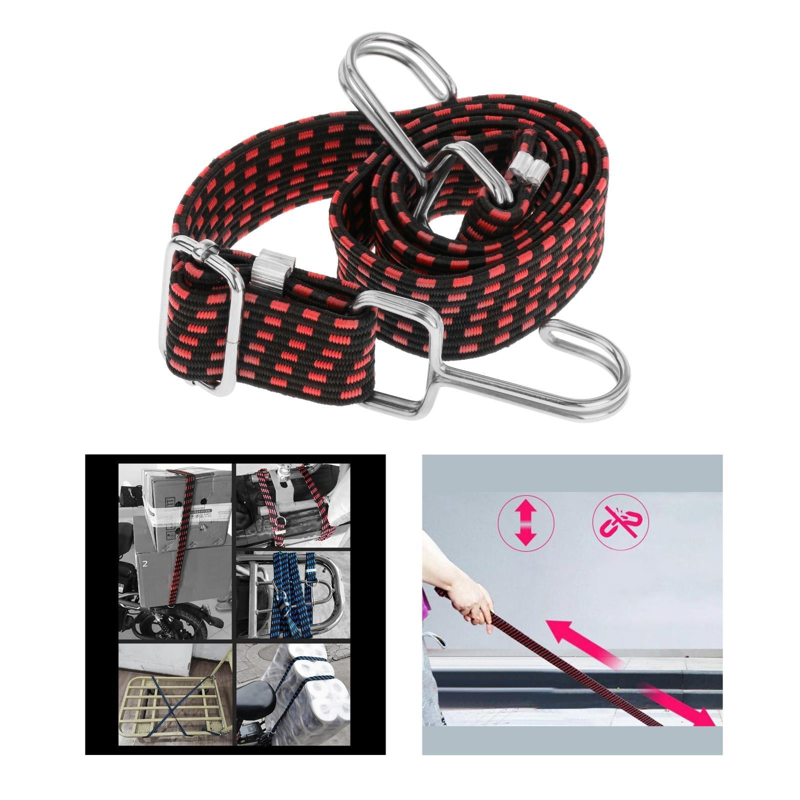 18mm High Strength Flat Adjustable Bungee Cord with Carabiner