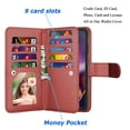 thumbnail image 2 of Tiflook Wallet Case for Motorola Moto G Stylus 5G (2024 Only), PU Leather ID Cash Credit Card Slots Holder Carrying Pouch Folio Flip Cover [Detachable Magnetic Hard Cases] Lanyard - Wine, 2 of 6