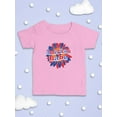 thumbnail image 3 of American Babe Groovy Style T-Shirt Infant -Image by Shutterstock,  12 Months, 3 of 4