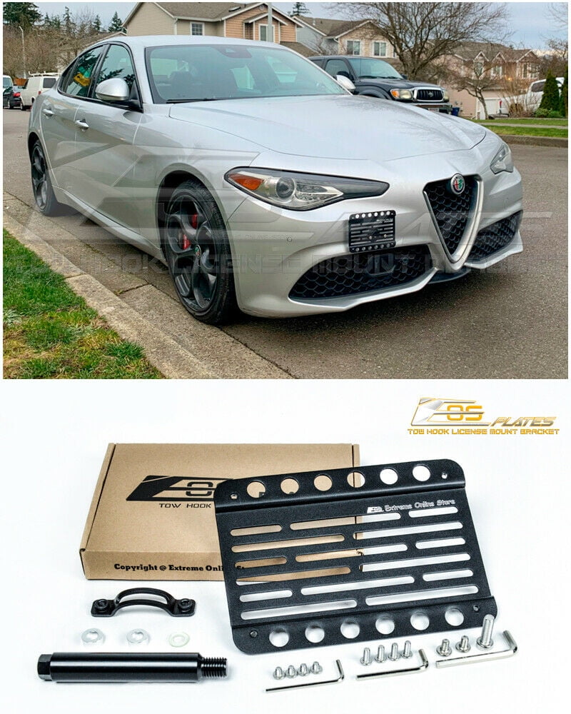Alfa Romeo Giulia Front License Plate Mount Extreme Online Store Replacement for 2017-Present Alfa Romeo Giulia