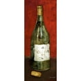 thumbnail image 3 of Loreth, Lanie 12x24 Black Modern Framed Museum Art Print Titled - White Wine and Cork I (red background), 3 of 5