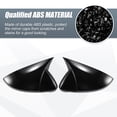 thumbnail image 4 of Pair Car Rear View Driver Passenger Side Mirror Cover Cap Overlay Gloss Black for Volkswagen Golf MK7 Touran L Mirror Guard Covers Exterior Decoration, 4 of 6