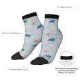 thumbnail image 6 of Rocae Turtles And Shells for Premium Adult Socks,Comfortable, Breathable, and Durable Socks, Perfect for Everyday Wear, 6 of 7
