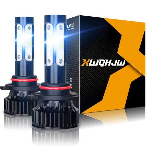 XWQHJW 9005 HB3 LED Headlight Bulbs - Super Bright 6000K White,  2-Pack Kit