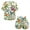 Floral Hummingbird, variant on Floral Hummingbird Short Sleeve Pjs for Women 2 PCS Pj Loungewear Tops and Pants Set with Pants Ladies Pajamas Sets Size 2XL Crew Neck Sleepwear for Teens