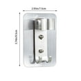 thumbnail image 4 of Jierger Self Adhesive Handheld Shower Head Holder Wall Mount, Adjustable Angle Rv Shower Head Holder, Bathroom Shower Wand Holder, Universal Shower Bracket, ABS, Chrome, 4 of 6