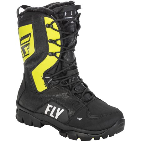 Fly Racing Marker Snow Boots - 2022 Model - Black/Grey/Hi-Vis - 15