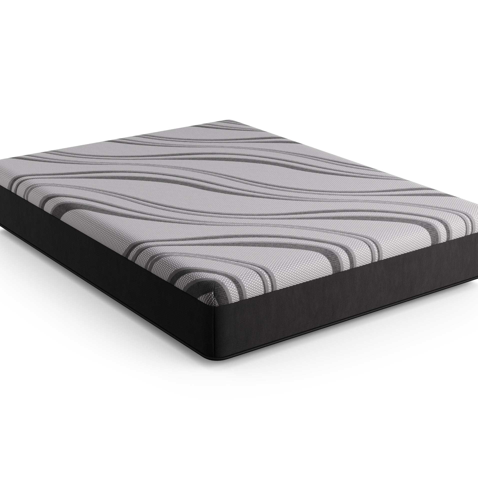 Nl 12" Gel Medium Full Mattress, Performance Heat & Wicking Fabric For A Peacefully Cool Sleep, Responsive Gel Memory Foam, High Density Comfort Layer, Dynamic Edge Coils, Gray Mattress In Size,