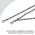 thumbnail image 4 of Uxcell Hanging Chains 50cm Extension Link 3 Point Holder with S Shaped Hook Black 2pcs, 4 of 6