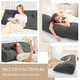 thumbnail image 2 of Almohada para cabecera Sasttie Triangular Wedge Queen, color gris oscuro, 2 of 8