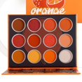 thumbnail image 1 of Palette de Fards à Paupières Mini Maquillage Mat Scintillant Haute Pigmentation (Orange), 1 of 8