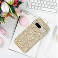 thumbnail image 2 of Compatible with Google Pixel 7 Case Glitter Bling Google Pixel 7 Phone Case for Women Cute Bumper Shockproof Protective Cases (Gold), 2 of 14