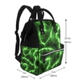 thumbnail image 2 of Defioc Green Lightning for Baby Diaper Bag Backpack - Baby Bag for Boys & Girls - Diaper Backpack - Large Travel Diaper Bags- Baby Registry Search & Shower Gifts, 2 of 5